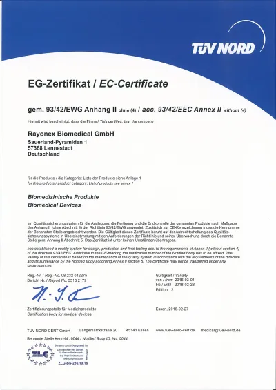 CE EU Certificate